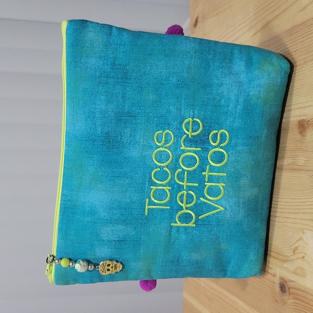 Tacos Before Vatos - Handmade Pouch